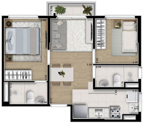 Imagem Imóvel com 2 Quartos à Venda, 44 m² em Freguesia Do ó - São Paulo Imagem Imóvel com 2 Quartos à Venda, 44 m² em Freguesia Do ó - São Paulo
