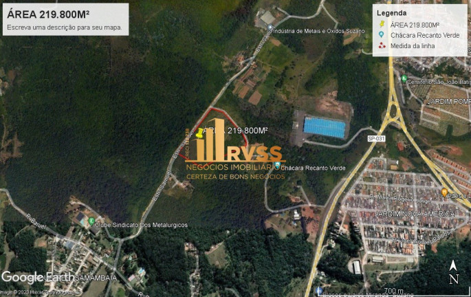 Imagem Terreno à Venda, 219.812 m² em Fazenda Aya - Suzano Imagem Terreno à Venda, 219.812 m² em Fazenda Aya - Suzano
