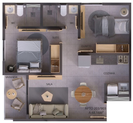 Imagem Apartamento com 2 Quartos à Venda, 52 m² em Jardim Cidade Universitária - João Pessoa Imagem Apartamento com 2 Quartos à Venda, 52 m² em Jardim Cidade Universitária - João Pessoa