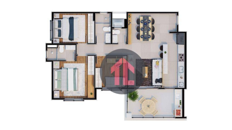 Imagem Apartamento com 3 Quartos à Venda, 91 m² em Parque Da Hípica - Campinas Imagem Apartamento com 3 Quartos à Venda, 91 m² em Parque Da Hípica - Campinas