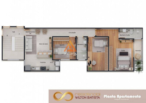 Imagem Apartamento com 3 Quartos à Venda, 90 m² Imagem Apartamento com 3 Quartos à Venda, 90 m²