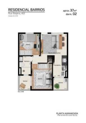 Imagem Apartamento com 2 Quartos à Venda, 36 m² em Parada Xv De Novembro - São Paulo Imagem Apartamento com 2 Quartos à Venda, 36 m² em Parada Xv De Novembro - São Paulo