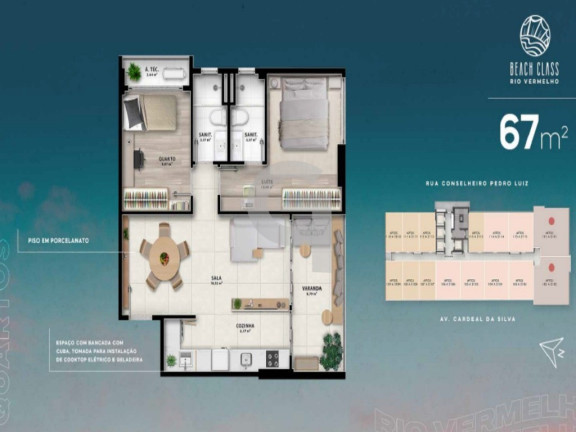 Imagem Apartamento com 2 Quartos à Venda, 66 m² em Rio Vermelho - Salvador Imagem Apartamento com 2 Quartos à Venda, 66 m² em Rio Vermelho - Salvador