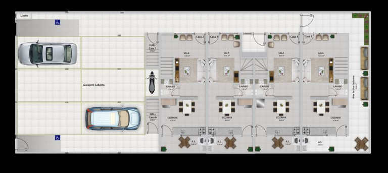 Imagem Casa de Condomínio com 2 Quartos à Venda, 55 m² em Boqueirao - Praia Grande Imagem Casa de Condomínio com 2 Quartos à Venda, 55 m² em Boqueirao - Praia Grande