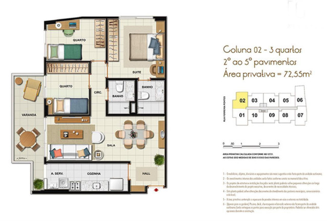 Apartamento com 3 Quartos à Venda, 72 m² em Andaraí - Rio De Janeiro