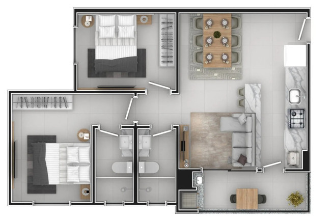 Imagem Apartamento com 2 Quartos à Venda, 59 m² em Cordeiros - Itajaí Imagem Apartamento com 2 Quartos à Venda, 59 m² em Cordeiros - Itajaí