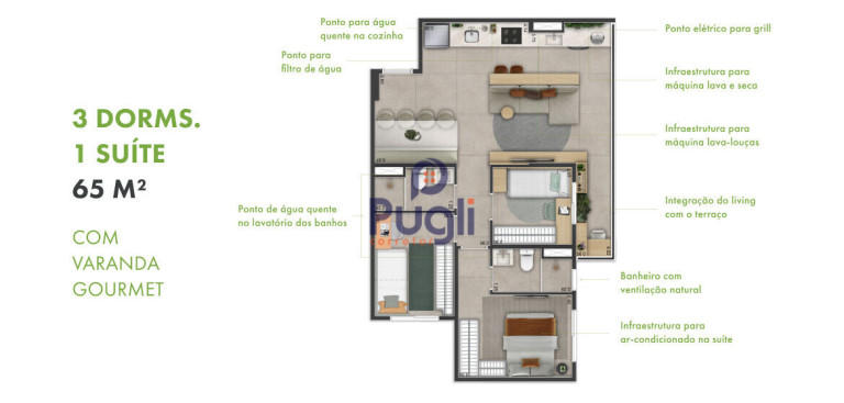 Imagem Apartamento com 2 Quartos à Venda, 65 m² em Vila Nair - São Paulo