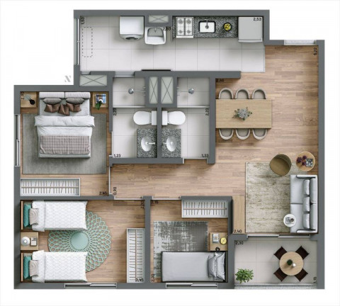 Imagem Apartamento com 3 Quartos à Venda, 34 m² em Vila Constança - São Paulo
