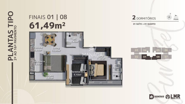 Imagem Apartamento com 3 Quartos à Venda, 105 m² em Itajubá - Barra Velha Imagem Apartamento com 3 Quartos à Venda, 105 m² em Itajubá - Barra Velha