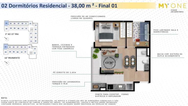 Imagem Apartamento com 1 Quarto à Venda, 37 m² em Vila Butantã - São Paulo