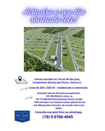 Imagem Terreno à Venda, 250 m² em Jardim Portal D São José - Pirassununga Imagem Terreno à Venda, 250 m² em Jardim Portal D São José - Pirassununga