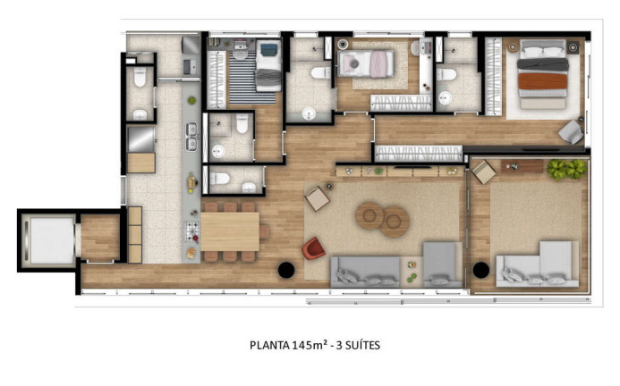Imagem Apartamento com 3 Quartos à Venda, 145 m² em Jardins - São Paulo