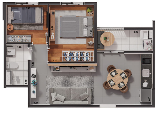Imagem Apartamento com 2 Quartos à Venda, 40 m² em Ipiranga - São Paulo