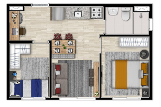 Imagem Studio com 1 Quarto à Venda, 24 m² em Sé - São Paulo Imagem Studio com 1 Quarto à Venda, 24 m² em Sé - São Paulo