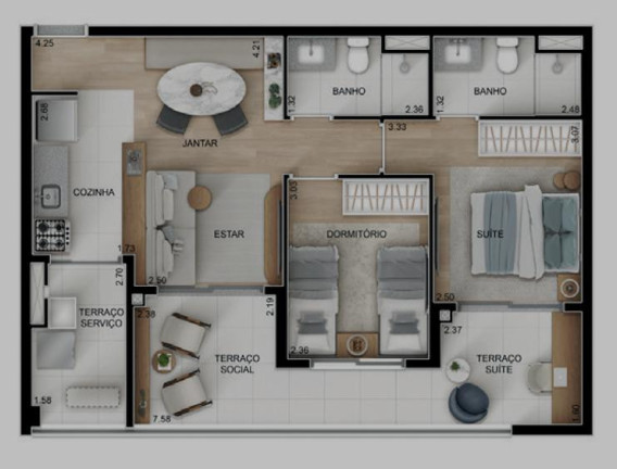 Imagem Apartamento com 3 Quartos à Venda, 80 m² em Alto Do Ipiranga - São Paulo