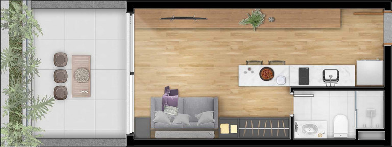 Imagem Apartamento com 1 Quarto à Venda, 39 m² em Petrópolis - Porto Alegre