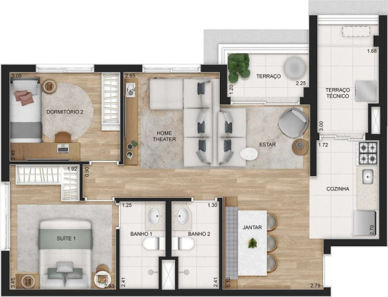 Imagem Apartamento com 2 Quartos à Venda, 57 m² em Tatuapé - São Paulo Imagem Apartamento com 2 Quartos à Venda, 57 m² em Tatuapé - São Paulo