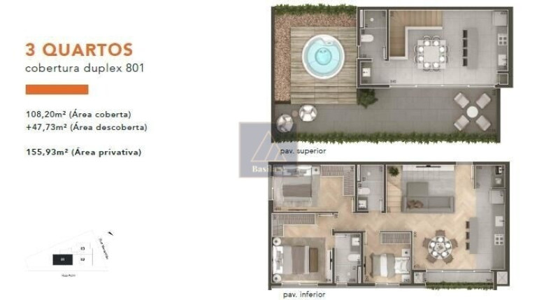 Imagem Apartamento com 2 Quartos à Venda, 72 m² em água Verde - Curitiba