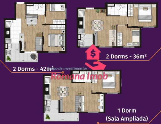 Imagem Apartamento com 2 Quartos à Venda, 42 m² em Parque Maria Helena - São Paulo