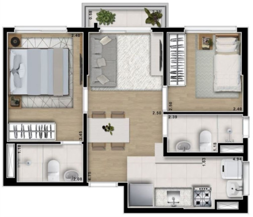 Imagem Imóvel com 2 Quartos à Venda, 44 m² em Freguesia Do ó - São Paulo Imagem Imóvel com 2 Quartos à Venda, 44 m² em Freguesia Do ó - São Paulo