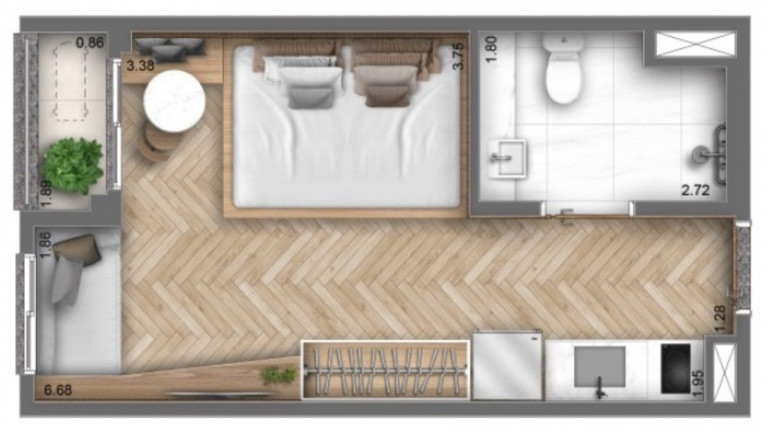 Imagem Imóvel com 1 Quarto à Venda, 27 m² em Moema - São Paulo Imagem Imóvel com 1 Quarto à Venda, 27 m² em Moema - São Paulo
