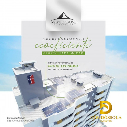 Imagem Apartamento com 2 Quartos à Venda, 68 m² em São Cristóvão - Criciúma
