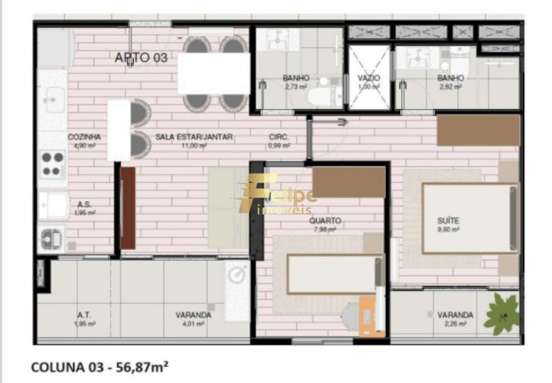 Imagem Imóvel com 2 Quartos à Venda, 56 m² em Praia De Itaparica - Vila Velha