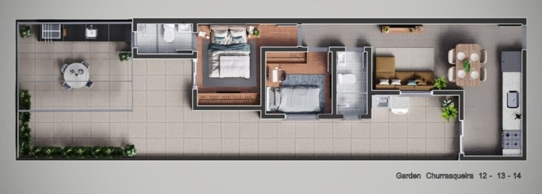 Imagem Imóvel com 2 Quartos à Venda, 95 m² em Campestre - Santo André