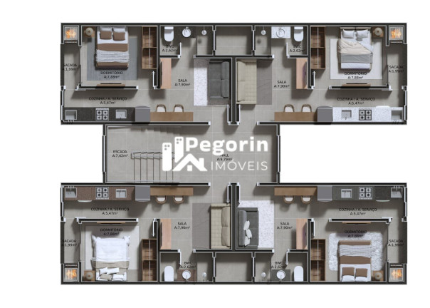 Apartamento com 1 Quarto à Venda, 30 m² em Cajuru - Curitiba