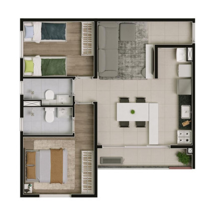 Imagem Apartamento com 2 Quartos à Venda, 52 m² em Fazenda Santa Rita - Conjunto Residencial Alto Oriente - Goiânia Imagem Apartamento com 2 Quartos à Venda, 52 m² em Fazenda Santa Rita - Conjunto Residencial Alto Oriente - Goiânia