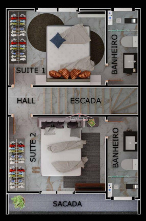 Imagem Sobrado com 2 Quartos à Venda, 98 m² em Maracanã - Praia Grande Imagem Sobrado com 2 Quartos à Venda, 98 m² em Maracanã - Praia Grande