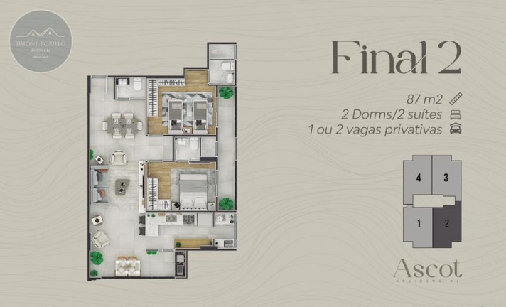 Imagem Apartamento com 2 Quartos à Venda, 87 m² em Canto Do Forte - Praia Grande