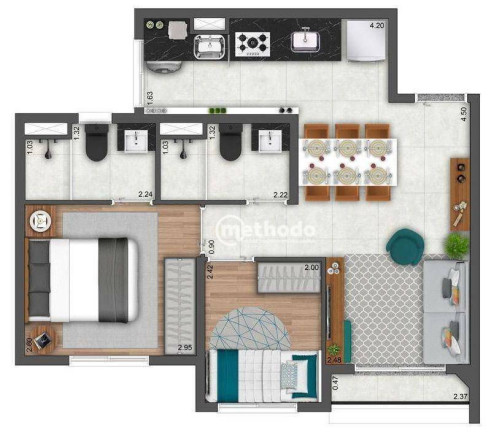 Imagem Apartamento com 2 Quartos à Venda, 41 m² em Centro - Campinas Imagem Apartamento com 2 Quartos à Venda, 41 m² em Centro - Campinas