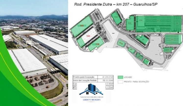 Imagem Imóvel Comercial para Alugar, 3.394 m² em Ponte Grande - Guarulhos