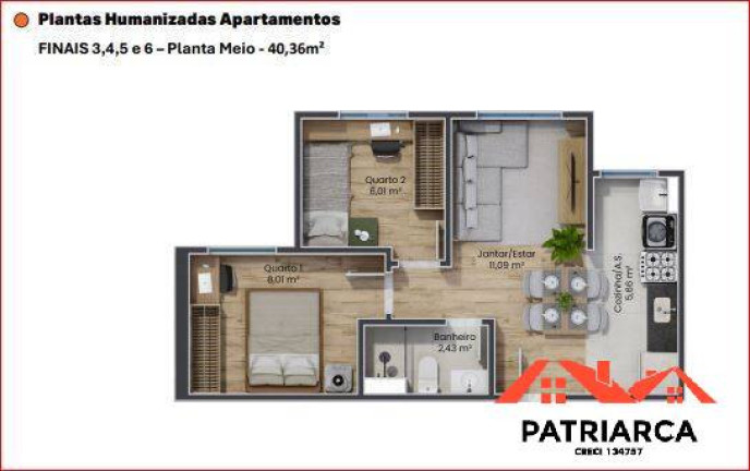 Imagem Apartamento com 2 Quartos à Venda, 40 m² em Jardim Santa Esmeralda - Hortolândia Imagem Apartamento com 2 Quartos à Venda, 40 m² em Jardim Santa Esmeralda - Hortolândia