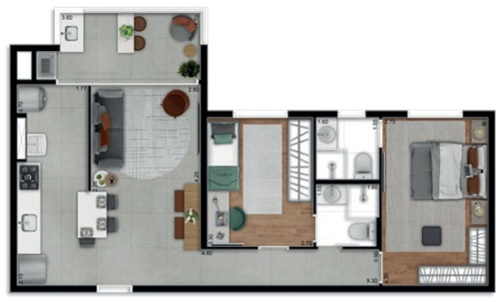 Imagem Apartamento com 2 Quartos à Venda, 70 m² em Centro - Barueri Imagem Apartamento com 2 Quartos à Venda, 70 m² em Centro - Barueri
