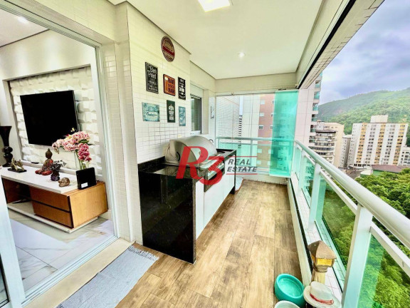 Apartamento com 3 Quartos à Venda, 87 m² em José Menino - Santos