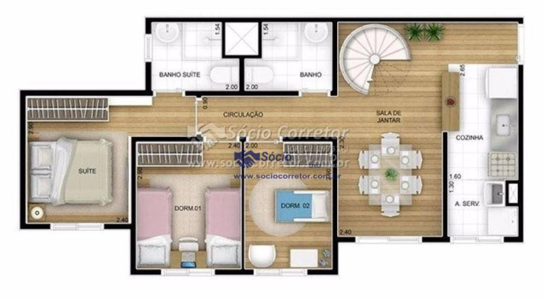 Imagem Cobertura com 3 Quartos à Venda, 113 m² em Jardim Las Vegas - Guarulhos Imagem Cobertura com 3 Quartos à Venda, 113 m² em Jardim Las Vegas - Guarulhos