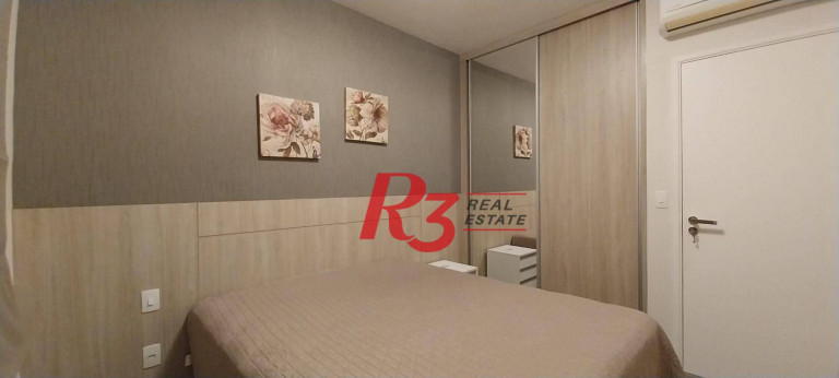 Imagem Apartamento com 1 Quarto para Alugar, 50 m² em Gonzaga - Santos