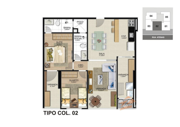 Imagem Apartamento com 2 Quartos à Venda, 76 m² em Praia Do Morro - Guarapari