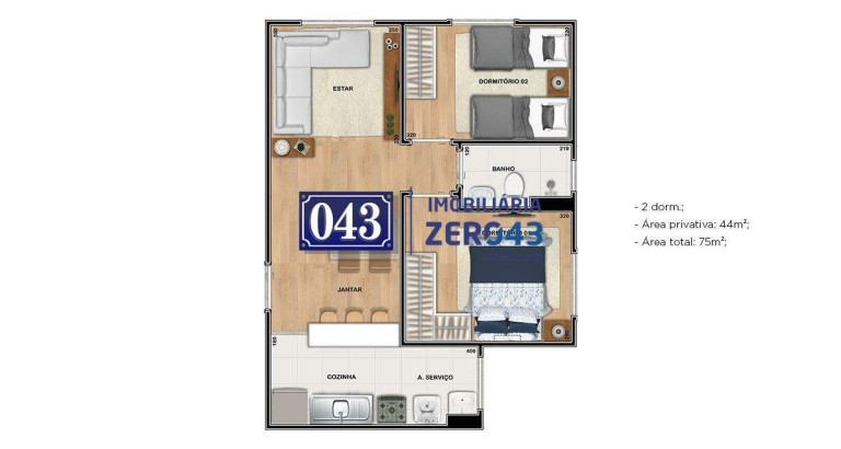Imagem Apartamento com 2 Quartos à Venda, 45 m² em Residencial Monte Castelo - Cambé Imagem Apartamento com 2 Quartos à Venda, 45 m² em Residencial Monte Castelo - Cambé