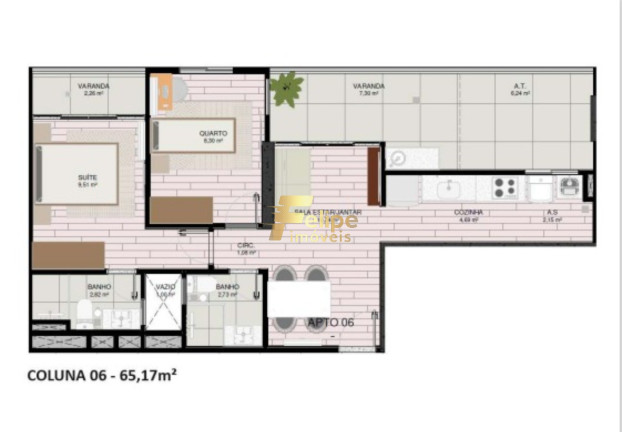Imagem Imóvel com 2 Quartos à Venda, 56 m² em Praia De Itaparica - Vila Velha