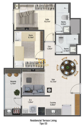 Imagem Apartamento com 2 Quartos à Venda, 55 m² em Aviação - Praia Grande Imagem Apartamento com 2 Quartos à Venda, 55 m² em Aviação - Praia Grande