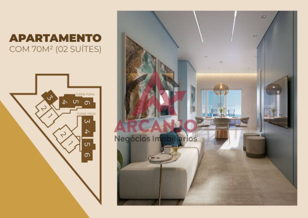 Imagem Apartamento com 2 Quartos à Venda, 70 m² em Praia Das Palmeiras - Caraguatatuba