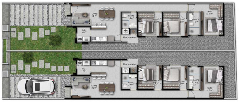 Imagem Casa com 3 Quartos à Venda, 91 m² em Residencial Bosque Da Mata - Tijucas Imagem Casa com 3 Quartos à Venda, 91 m² em Residencial Bosque Da Mata - Tijucas