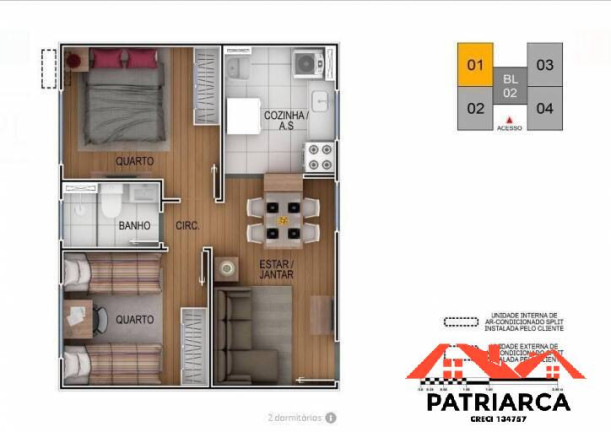 Imagem Apartamento com 2 Quartos à Venda, 40 m² em Jardim Planalto - Campinas Imagem Apartamento com 2 Quartos à Venda, 40 m² em Jardim Planalto - Campinas