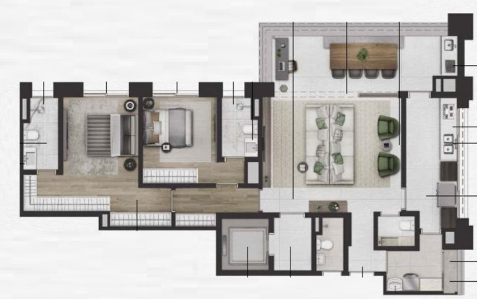 Imagem Imóvel com 2 Quartos à Venda, 195 m² em Itaim Bibi - São Paulo Imagem Imóvel com 2 Quartos à Venda, 195 m² em Itaim Bibi - São Paulo