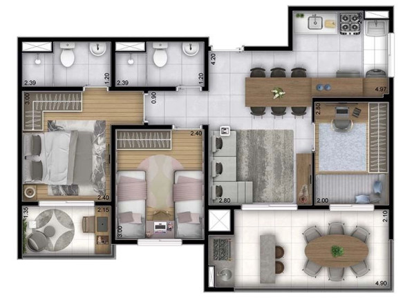 Imagem Apartamento com 2 Quartos à Venda, 34 m² em Panamby - São Paulo Imagem Apartamento com 2 Quartos à Venda, 34 m² em Panamby - São Paulo