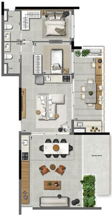 Imagem Apartamento com 1 Quarto à Venda, 98 m² em Pinheiros - São Paulo