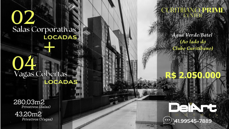 Imagem Sala Comercial à Venda, 328 m² em água Verde - Curitiba Imagem Sala Comercial à Venda, 328 m² em água Verde - Curitiba